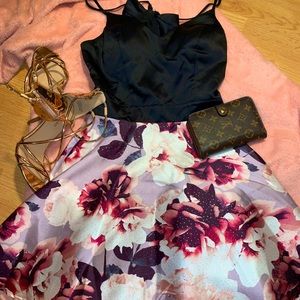 Flower homecoming / prom dress